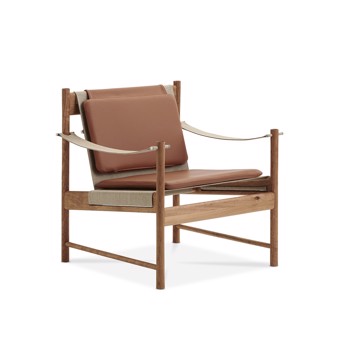 HB Lounge Chair Cherry Olied - Cognac læder
