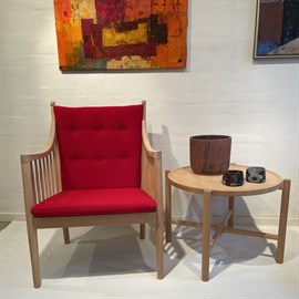 PP105 Lænestol i bøg med Hallingdal65 - nr. 674