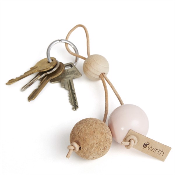 By Wirth Nøglering Kork/Peach