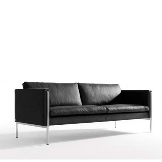Capri sofa 2,5 pers. med semianilinlæder.