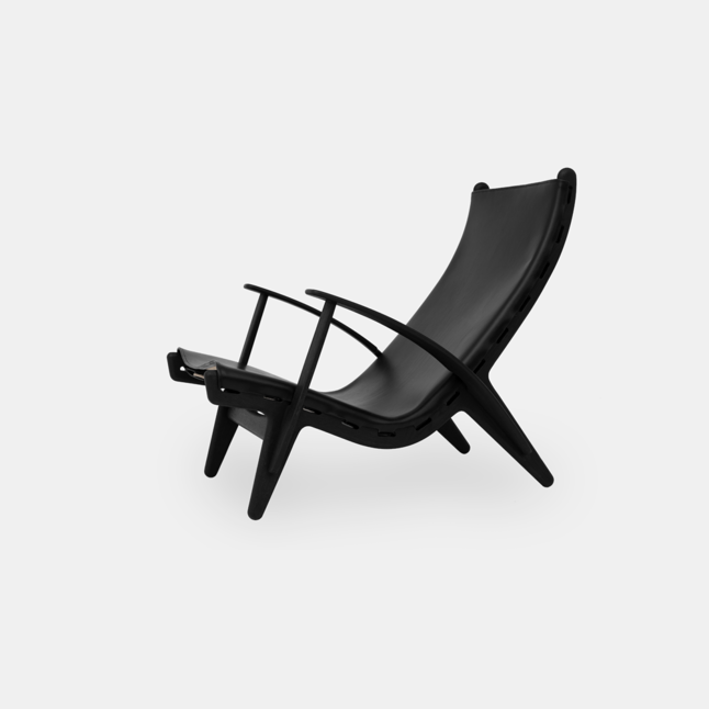 PV Lounge King’s Chair Eg/Sort Lakeret