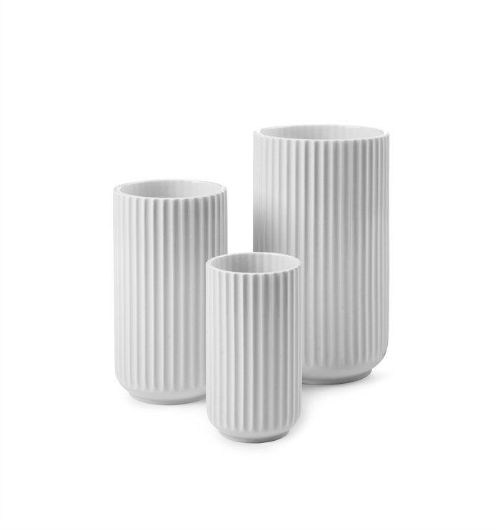 Botánico Receptor muñeca Lyngby Vase 12 cm - Hvid | Varianter i blank og mat | Lyngby Porcelæn ⇒