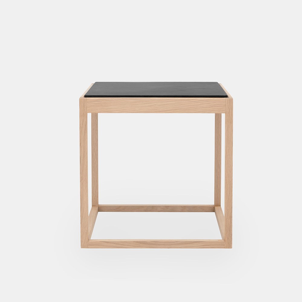 Kurt Østervig | Kubebord | Eg stel sort marmor plade | Køb
