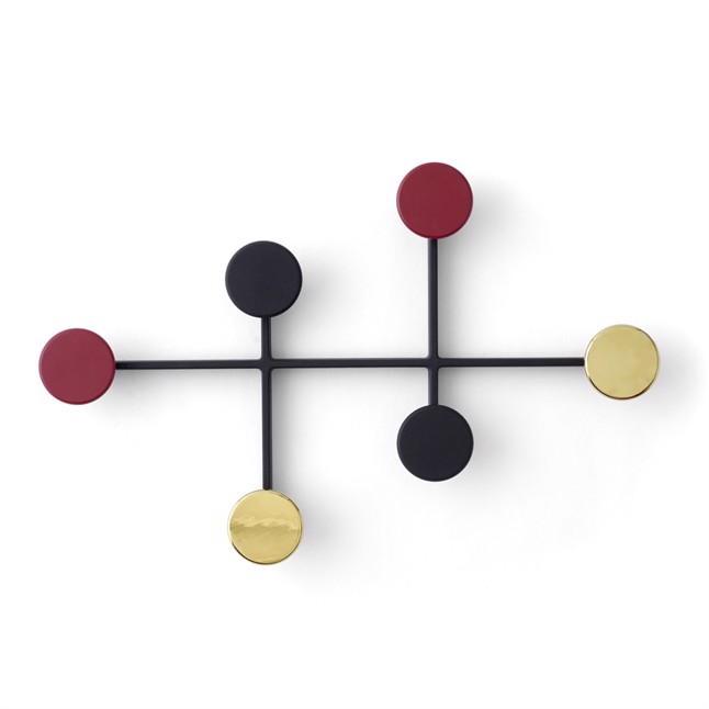 Menu Afteroom Coat Hanger Burgundy/Brass