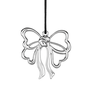 Karen Blixen Sløjfe Forsølvet, 6,5 cm 