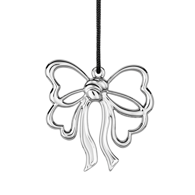 Karen Blixen Sløjfe Forsølvet, 6,5 cm 