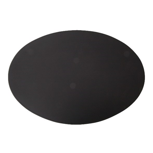 Ovale Dækkeservietter - Sort m/sort tråd