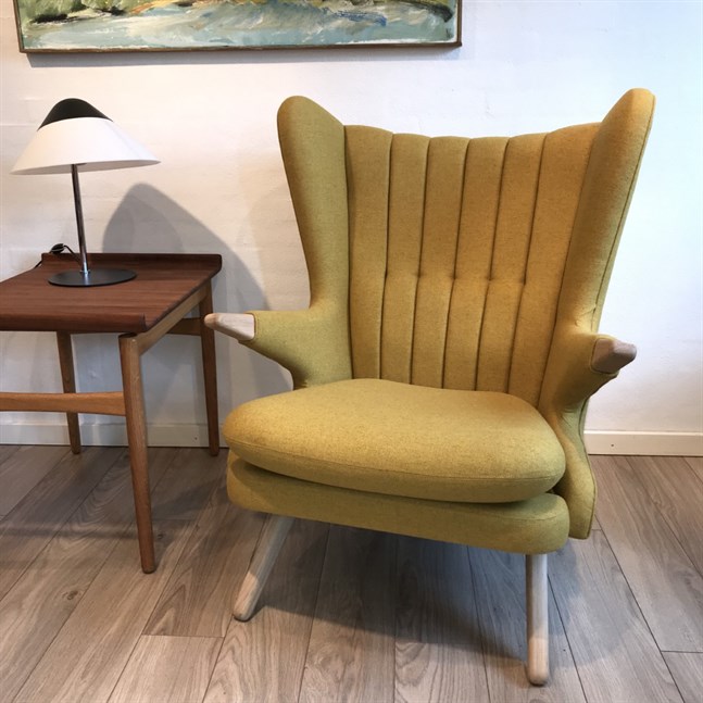 Bamsestol Skipper Furniture - i Eg med Hallingdal65 - 407 ( Gul )